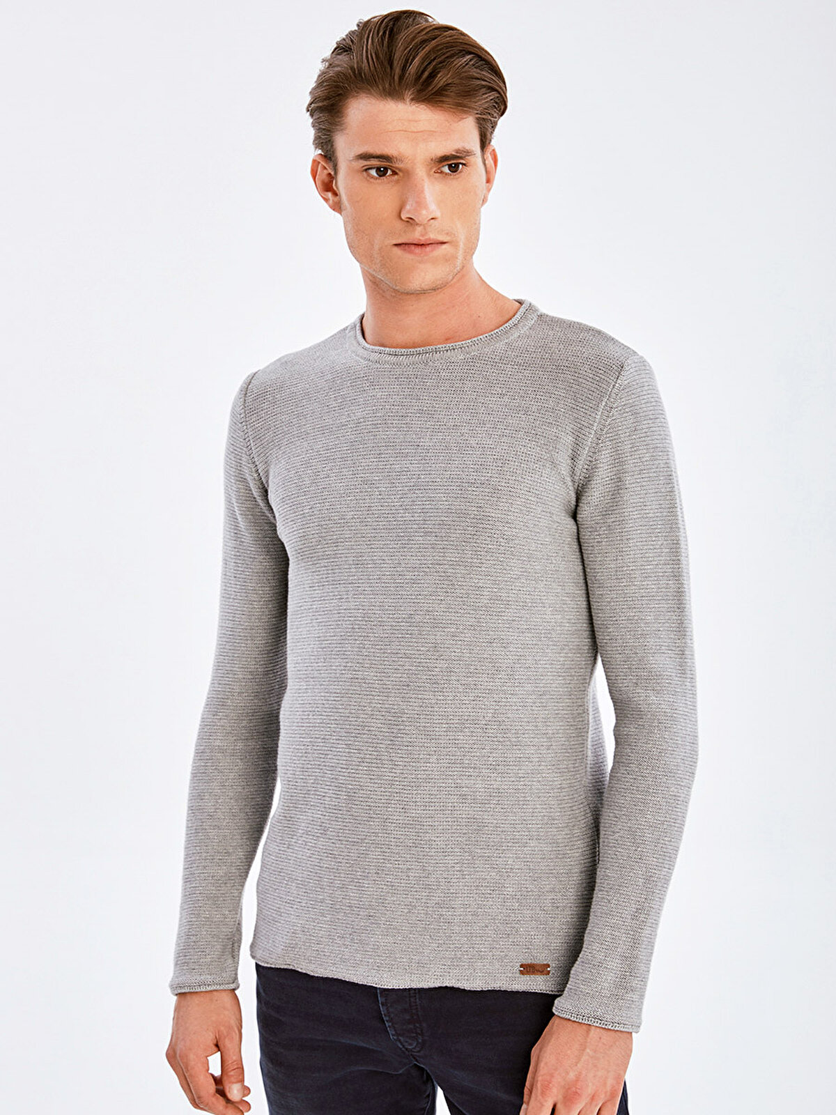 Long Sleeve Grey Pullover | Knitwear & Cardigan | MEN | null | LTB