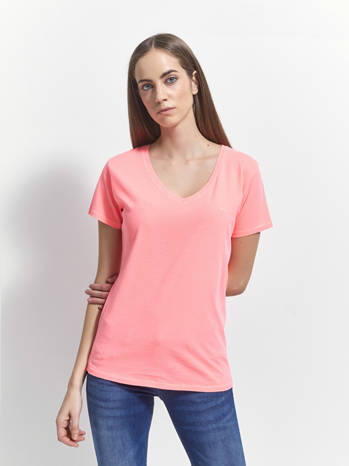 Vneck Orange TShirt & Athlete WOMEN null FR