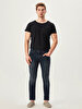 Joshua Dar Paça Düşük Bel Jean Trousers
