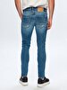 Smarty Dar Paça Orta Bel Jean Trousers