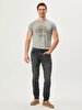 Diego X Tapered Leg Mid Waist Jean Trousers