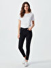Tanya X Tapered Leg Mid Waist Jean Trousers