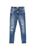 Tanya X Tapered Leg Mid Waist Jean Trousers