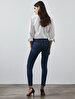 Tanya X Tapered Leg Mid Waist Jean Trousers