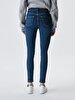 Tanya X Tapered Leg Mid Waist Jean Trousers