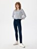 Tanya X Tapered Leg Mid Waist Jean Trousers