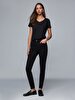 Tanya X Dar Paça Orta Bel Jean Trousers
