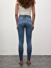 Tanya X Dar Paça Orta Bel Jean Trousers