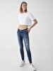 Lonia Mid Rise Orta Bel Jean Trousers