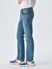 Paul X Düz Paça Orta Bel Jean Trousers
