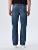 Paul X Straight Leg Mid Waist Jean Trousers