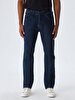 Paul X Düz Paça Orta Bel Jean Trousers