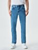 Paul X Düz Paça Orta Bel Jean Trousers