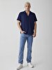 Paul X Düz Paça Orta Bel Jean Trousers