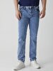 Paul X Düz Paça Orta Bel Jean Trousers