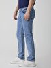 Paul X Düz Paça Orta Bel Jean Trousers