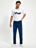 Paul X Straight Leg Mid Waist Jean Trousers