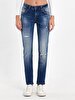 Aspen Y Tapered Leg Mid Waist Jean Trousers