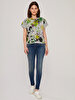 Julita X Tapered Leg Low Waist Jean Trousers