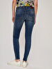 Julita X Tapered Leg Low Waist Jean Trousers