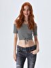 Julita X Dar Paça Düşük Bel Jean Trousers