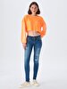 Julita X Tapered Leg Low Waist Jean Trousers