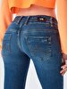 Julita X Tapered Leg Low Waist Jean Trousers