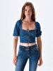 Julita X Tapered Leg Low Waist Jean Trousers