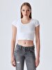 Julita X Tapered Leg Low Waist Jean Trousers