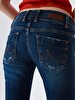 Julita X Tapered Leg Low Waist Jean Trousers