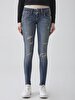 Julita X Tapered Leg Low Waist Jean Trousers