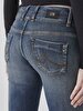 Julita X Tapered Leg Low Waist Jean Trousers