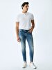 New Diego X Tapered Leg Mid Waist Jean Trousers