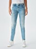 Nicole Tapered Leg Mid Waist Jean Trousers