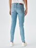 Nicole Tapered Leg Mid Waist Jean Trousers