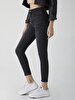 Bernita Split Yüksek Bel Jean Trousers