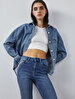 Bernita Split Yüksek Bel Jean Trousers