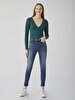 Bernita Split Yüksek Bel Jean Trousers