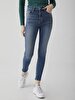 Bernita Split Yüksek Bel Jean Trousers