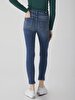 Bernita Split Yüksek Bel Jean Trousers