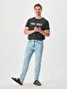 Jumy Tapered Leg Mid Waist Jean Trousers