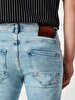 Jumy Tapered Leg Mid Waist Jean Trousers