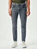 Jumy Tapered Leg Mid Waist Jean Trousers