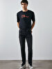 Jumy Tapered Leg Mid Waist Jean Trousers