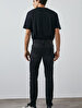 Jumy Tapered Leg Mid Waist Jean Trousers