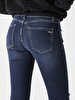 Lonia Fringe Mid Rise Super Skinny Trousers