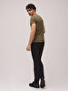 Smarty Y Mid Rise Tapered Leg Mid Waist Jean Trousers