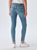 Molly M Tapered Leg Mid Waist Jean Trousers
