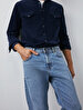 Sawyer Y Dar Paça Orta Bel Jean Trousers