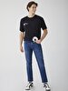 Sawyer Y Tapered Leg Mid Waist Jean Trousers